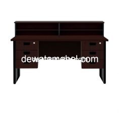 Meja Kantor Ukuran 160 - EXPO MP 160 + MP H03 + MP H03 + MP RC 160 / Mahogany 